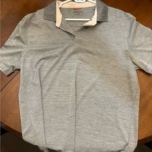 Grey UnTucked Large Golf Shirt